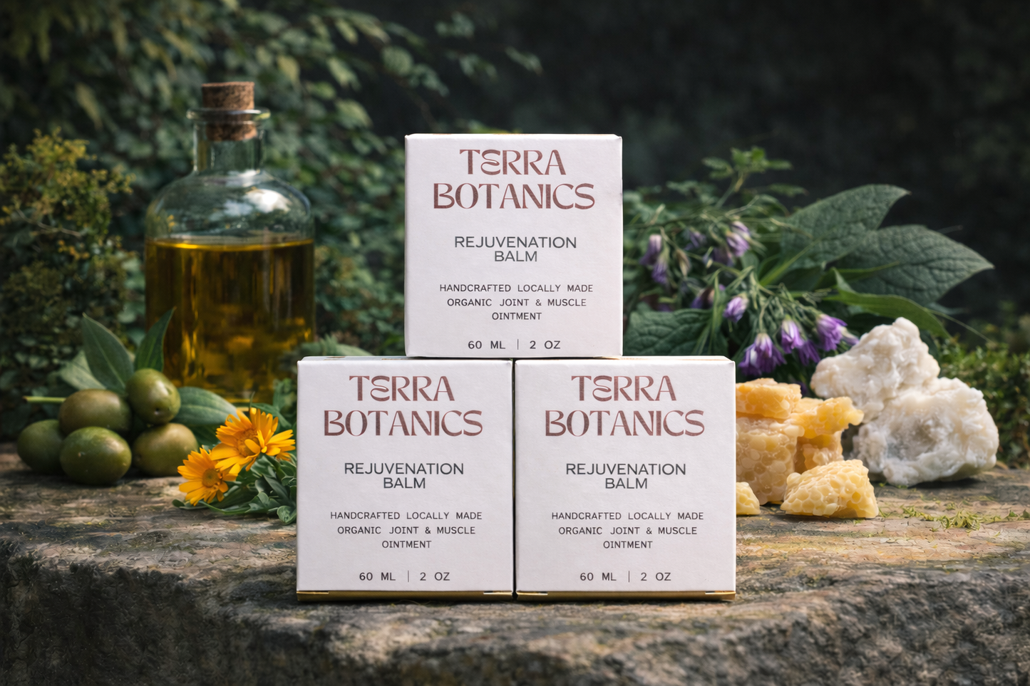 Terra Botanics Rejuvenation Balm 3 Pack – save 15% on botanical recovery balm