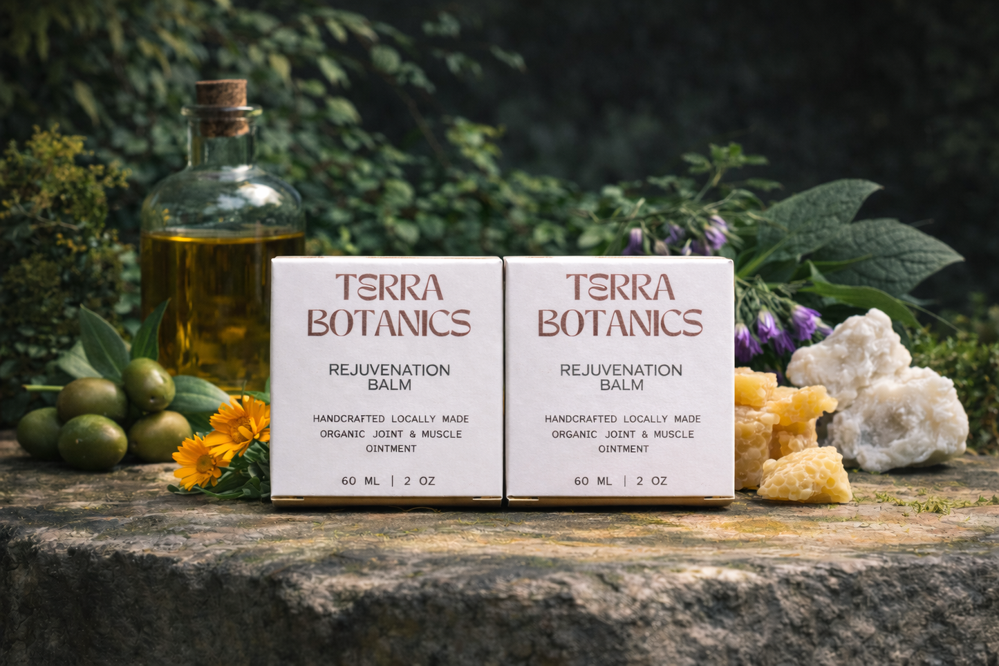 Terra Botanics Rejuvenation Balm 2 Pack – save 10% on natural muscle balm